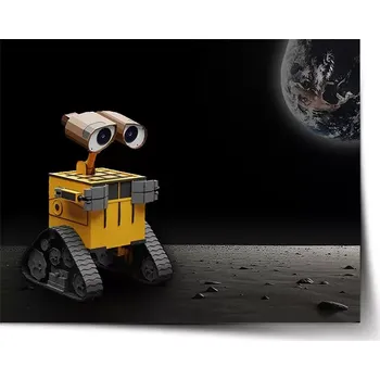 Plakát Sablio Plakát Wall-E robot Měsíc - 60x40 cm