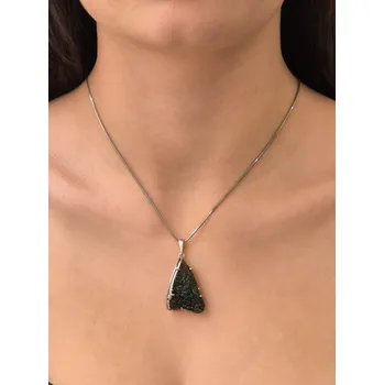 Přívěsek Stříbrný přívěsek s vltavínem P37 0219