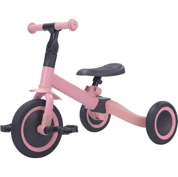 Dětská tříkolka Odrážedlo / tříkolka 4v1 Kaya Pink