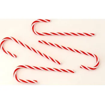 Vánoční dekorace Plastové vánoční hůlky 13 cm