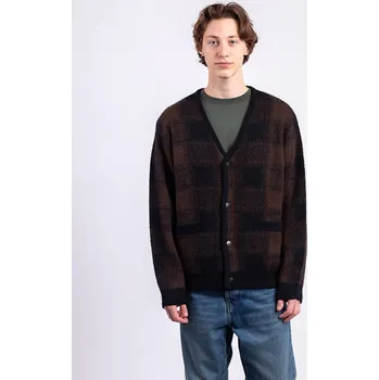 Pánský svetr Carhartt WIP Everson Cardigan Everson Jacquard, Black S