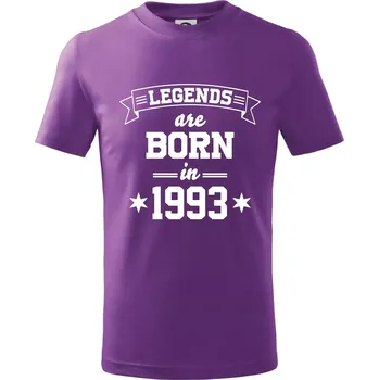 Legends are born in 1993 - Tričko dětské bavlněné - 98 cm / 2 roky ( Fialová )