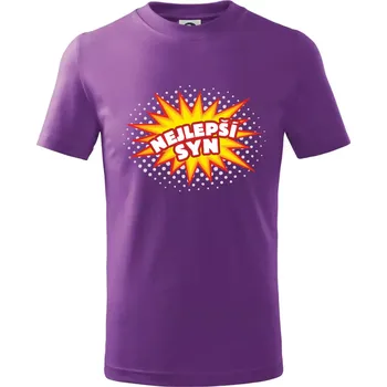 Splash bublina - nejlepší syn - Tričko dětské bavlněné - 158 cm/12 let ( Fialová )
