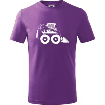 Bobik velký kolový - Tričko dětské bavlněné - 104-110cm / 3-4 roky ( Fialová )