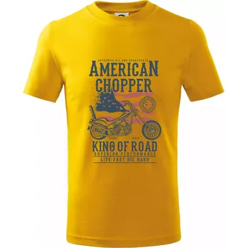 Chlapecké tričko American Chopper - Tričko dětské bavlněné - 98 cm / 2 roky ( Žlutá )