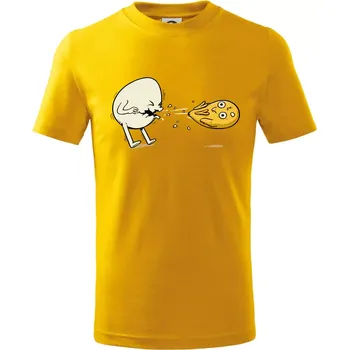 Chlapecké tričko Vajíčko kejch - Tričko dětské bavlněné - 122 cm/6 let ( Žlutá )