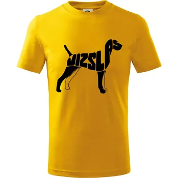 Chlapecké tričko Maďarský ohař - Tričko dětské bavlněné - 98 cm / 2 roky ( Žlutá )