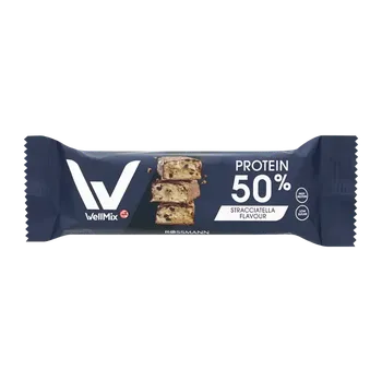WellMix Proteinová tyčinka v čokoládě s příchutí stracciatella 45 g