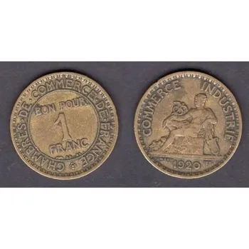FRANCIE. 1 franc 1920.