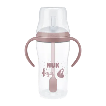 Kojenecká láhev NUK Lahvička na učení s brčkem Perfect Match 260 ml Bear