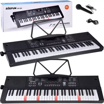 Hudební nástroj pro děti Dětský keyboard BF-800 s mikrofonem