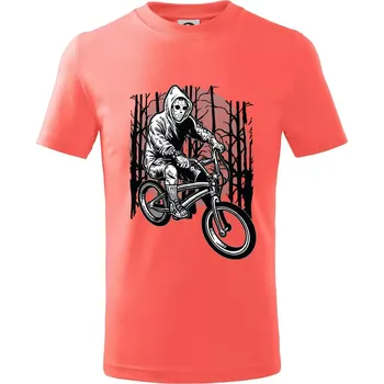 Chlapecké tričko Ride Bike To Kill - Tričko dětské bavlněné - 98 cm / 2 roky ( Korálová )