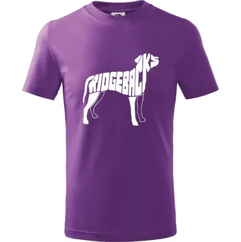Ridgeback - Tričko dětské bavlněné - 134 cm/8 let ( Fialová )
