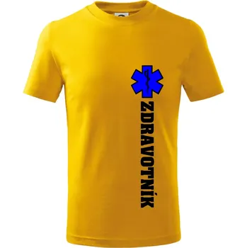 Chlapecké tričko Hvězda života - zdravotník - Tričko dětské bavlněné - 134 cm/8 let ( Žlutá )