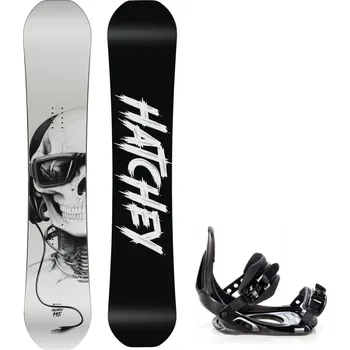 Snowboard Snowboard komplet Hatchey Sillence White + vázání Croxer MP180 Velikost: 139 cm, Velikost vázání: S