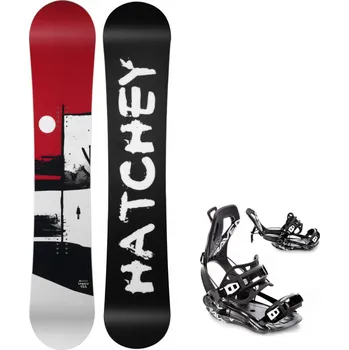 Snowboarding Snowboard komplet Hatchey Legacy + vázání RAVEN Fastec FT360 Black Velikost: 145 cm, Velikost vázání: M