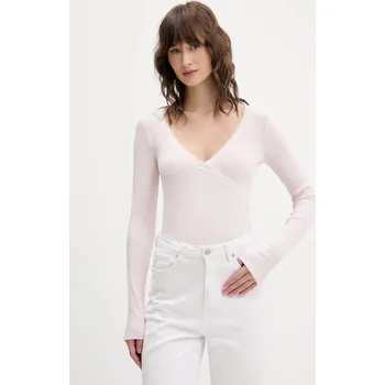 Pánská móda Tričko s dlouhým rukávem Hollister Co. KI339.5001.610 růžová 03X, vel. M