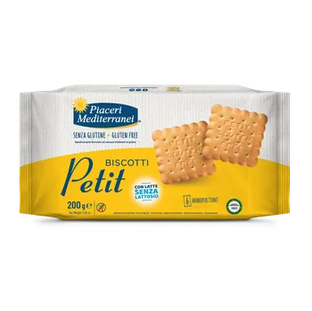Piaceri Mediterranei Biscotti Petit bezlepkové sušenky bez lepku, nízký obsah laktózy