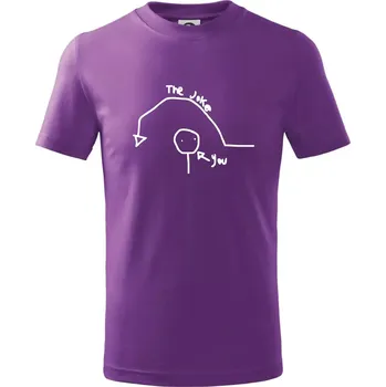 Vtip a ty - Tričko dětské bavlněné - 146 cm/10 let ( Fialová )