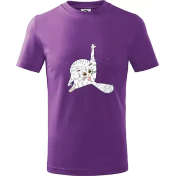 Kočka čistotná (studio-arte.cz) - Tričko dětské bavlněné - 98 cm / 2 roky ( Fialová )