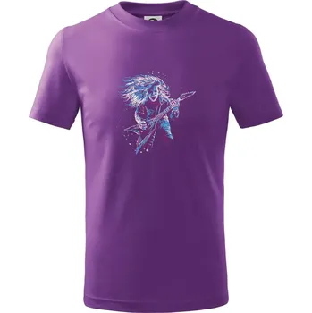 Rock splash - Tričko dětské bavlněné - 158 cm/12 let ( Fialová )