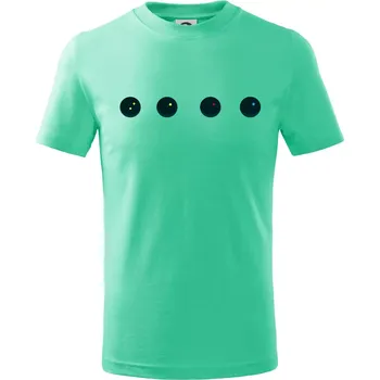 Chlapecké tričko Evolution squash ball - Tričko dětské bavlněné - 98 cm / 2 roky ( Mátová )