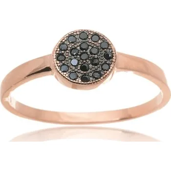 Prsten Dámský stříbrný pozlacený prsten se zirkony STRP0500F