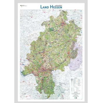 Land Hessen auf einen Blick! - BKG - Bundesamt für Kartographie und Geodäsie [DE] (2024, Karta, Bundesamt f. Kartographie u. Geodäsie)