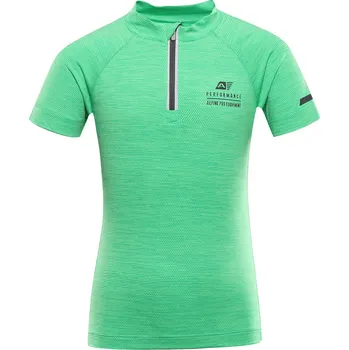 Pánské tričko Dětské rychleschnoucí cyklo tričko ALPINE PRO LATTERO 2 velikost 164-170 spring green