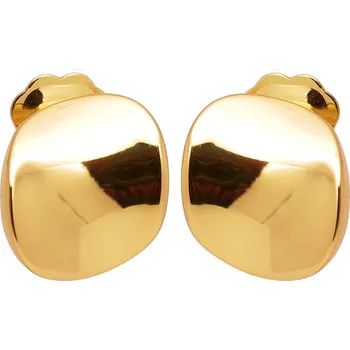 Náušnice Klipsy ve zlaté barvě s keramickým povrchem Colibra - pozlacené