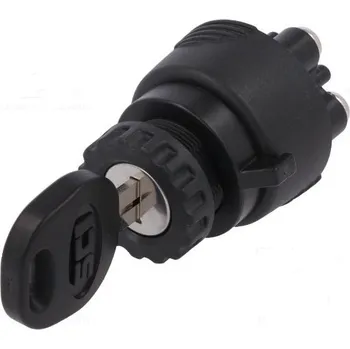 SCI Přepínač spínač se zámkem 3 polohy Ø22mm 30 15A/12VDC