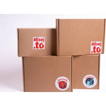 Sušená potravina Mlsej.to Dárková krabice - bez produktů Velikost: Malá (315x220x48mm) - logo Mlsej.to