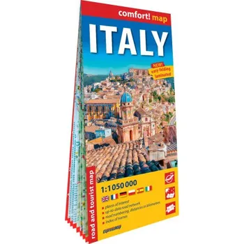 Cestování Italie 1/1.050.000 (carte grand format laminée). Italy (EN)