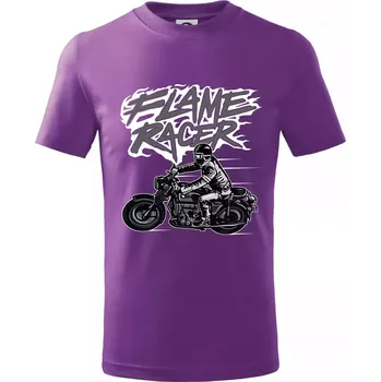 Chlapecké oblečení Flame Racer - Tričko dětské bavlněné - 104-110cm / 3-4 roky ( Fialová )