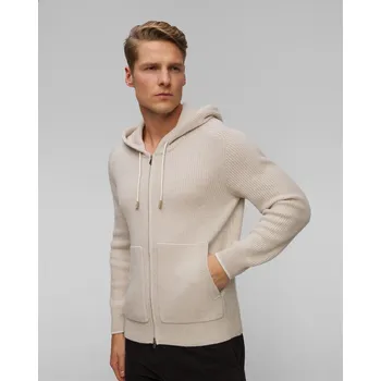 Dámský svetr Kašmírový Svetr Na Zip Gran Sasso V Béžové Barvě 15545-113