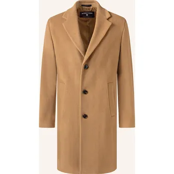 Pánský zimní kabát Strellson Pánský Vlněný Kabát Adria 3.0, velbloudí, 56