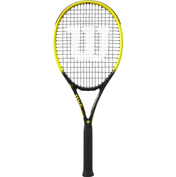 Tenisová raketa Tenisová raketa Wilson Minions Clash 100L V2.0 - yellow/black Černý, Žlutý (3)