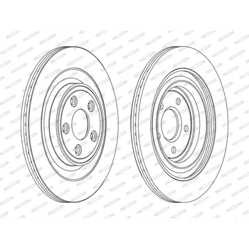 Brzdový kotouč Brzdový kotouč FERODO DDF1703C