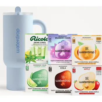 Instantní nápoj Waterdrop Vánoční Dárkový Set Explorer ledově modrá