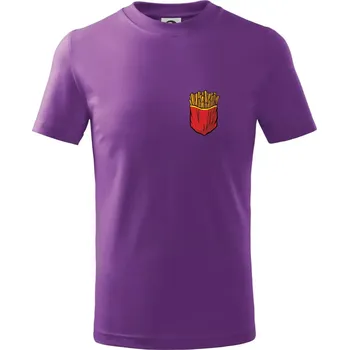 Hranolky v kapse - Tričko dětské bavlněné - 98 cm / 2 roky ( Fialová )