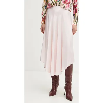Dámská sukně Sukně Guess VENUSTA růžová barva, midi, áčková, W5RD58 WGY20 W5RD58.WGY20 03X, vel. L