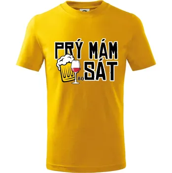 Chlapecké tričko Prý mám 80 SÁT - Tričko dětské bavlněné - 146 cm/10 let ( Žlutá )