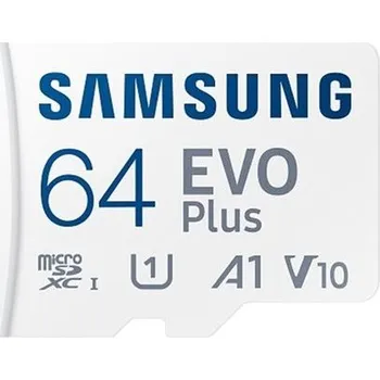 Paměťová karta Micro SDXC Samsung EVO Plus - 64GB, SD adaptér