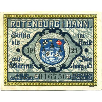 ROTENBURG i. Hann. 25 Pfenig 1921.
