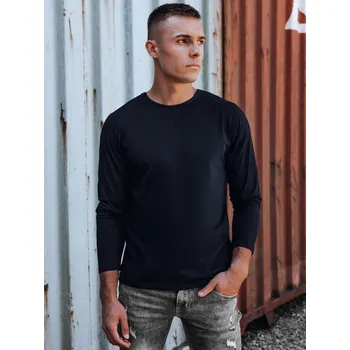 Dstreet Pánské tričko s dlouhým rukávem LX0577 Barva: Tmavě Modrá, Velikost: 2XL