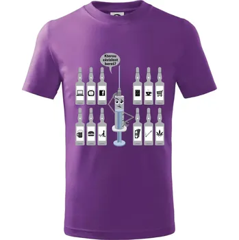 Všechny závislosti (Hana-creative) - Tričko dětské bavlněné - 104-110cm / 3-4 roky ( Fialová )