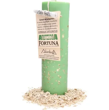 Svíčka Svíčky Rituální svíčka Fortuny (štěstí) s ovsem