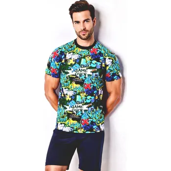 Pánské pyžamo Pánské Pyžamo Krátké FOLTÝN PK 472 Velikost: 5XL