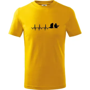 Chlapecké tričko EKG hasiči - Tričko dětské bavlněné - 104-110cm / 3-4 roky ( Žlutá )