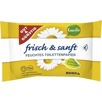 Toaletní papír Gut&Günstig G&G Toaletní vlhčený papír – Heřmánek 70 ks